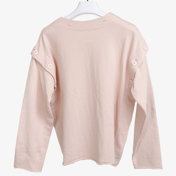 Maison Margiela MM6 Pink Convertible Buttons Sweatshirt - Picture 2 of 10